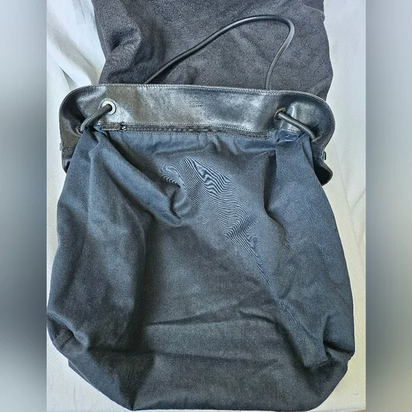GUCCI tote black denim interlocking G Vintage - Picture 10 of 15